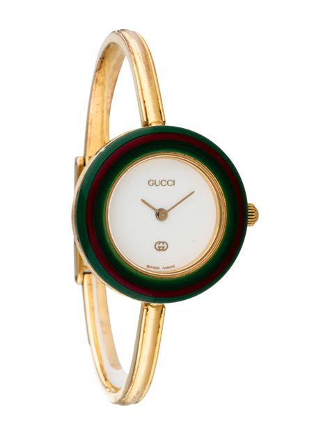 gucci gold bezel watch